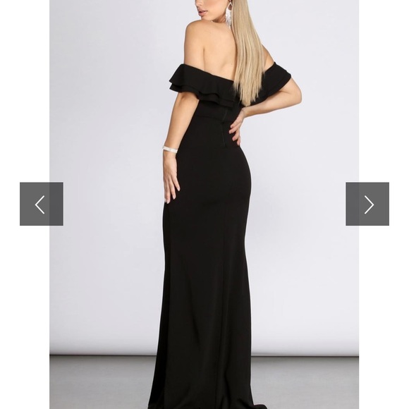 Double Ruffle Formal Dress - Picture 3 of 4